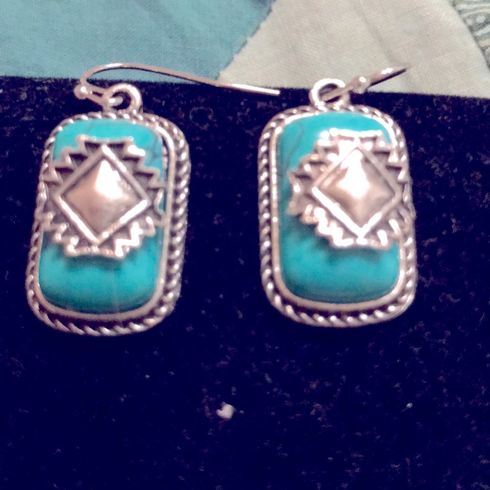 925 silver and turquoise earrings